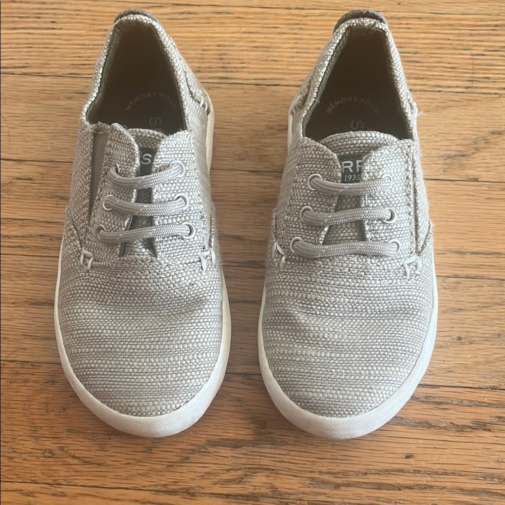 Sperry Bodie JR Canvas Washable Top Sider Slip On Sneaker Shoe Toddler 9M